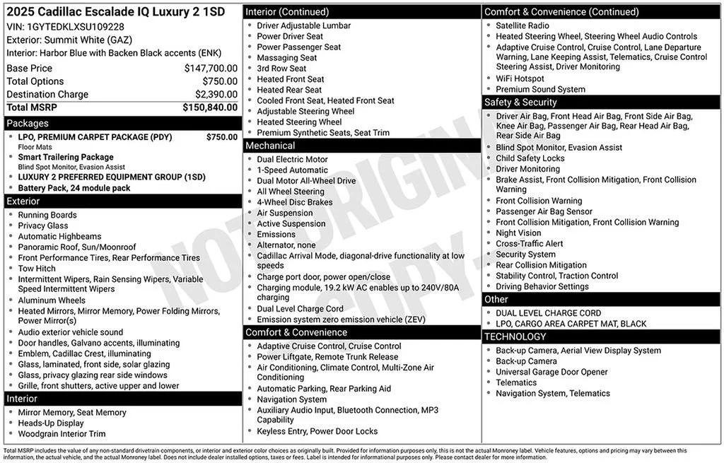 cadillac escalade iq 2025 1GYTEDKLXSU109228 image